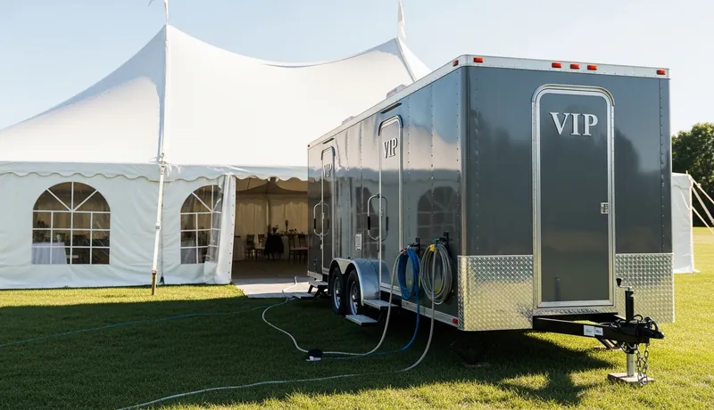 Vip Restroom Trailers services in Anderson.