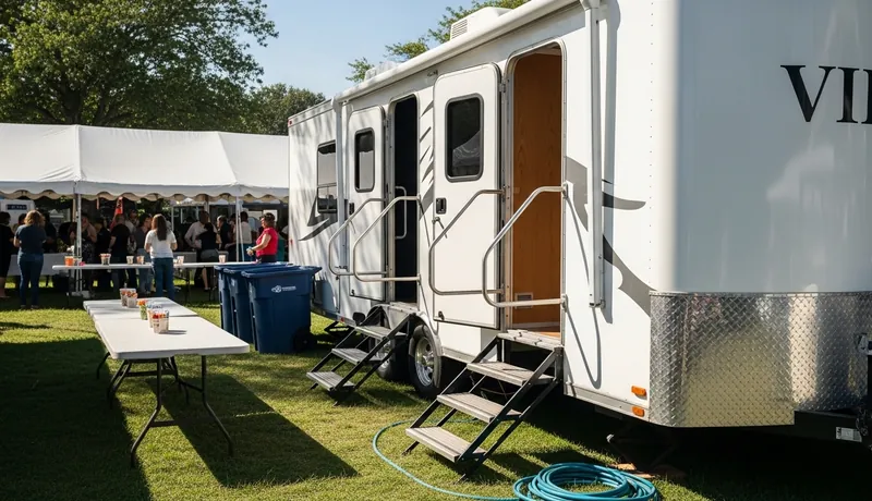 Vip Restroom Trailers services in Providence.