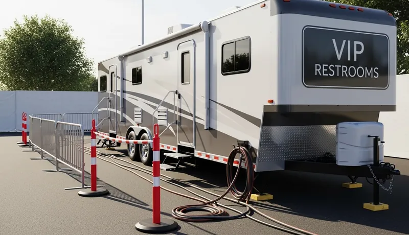 Vip Restroom Trailers services in Richmond.