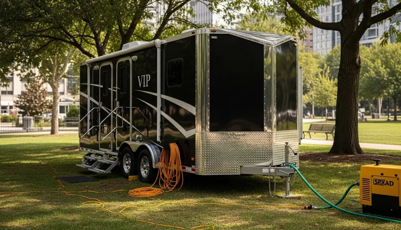 Vip Restroom Trailers services in Santa Ana.