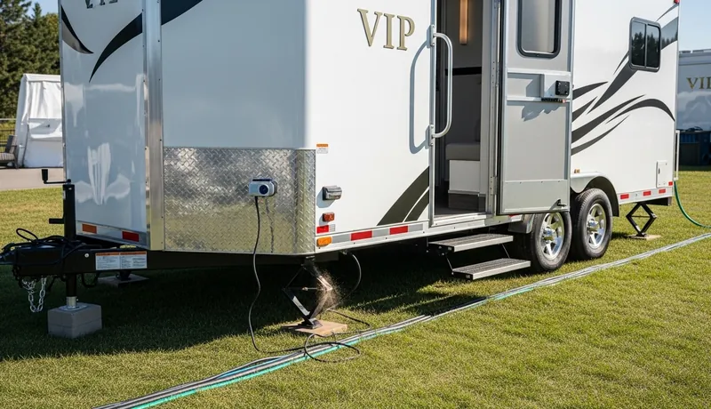 Vip Restroom Trailers services in Tea.