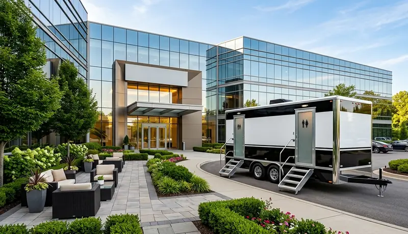 Corporate Event Restroom Trailer Rental Project in USA in USA